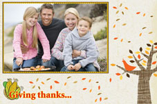 家族 photo templates 感謝祭の祝福